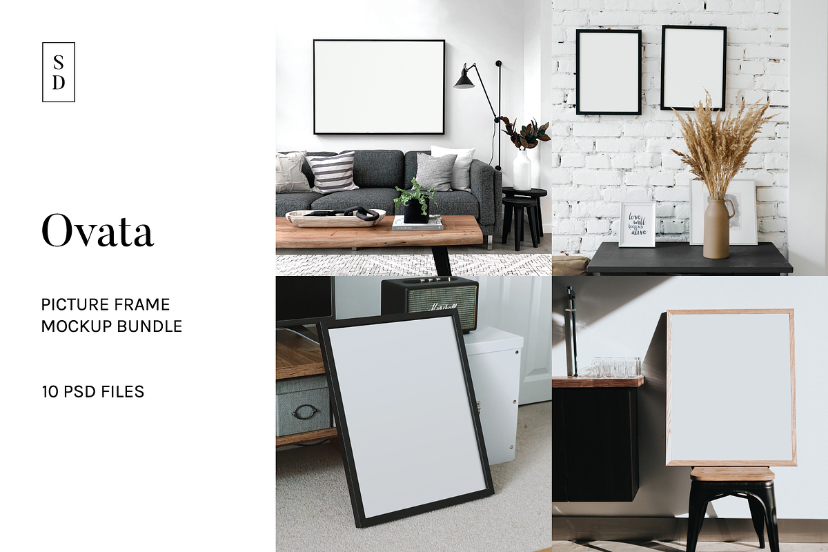 Frame Mockup Bundle - Ovata, a Household Mockup by Saguaro Digital (Photo 1 of 11)