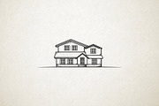 Hand drawn houses illustrations set, a Texture Illustration by Piro Concept (Thumbnail 5 of 5)