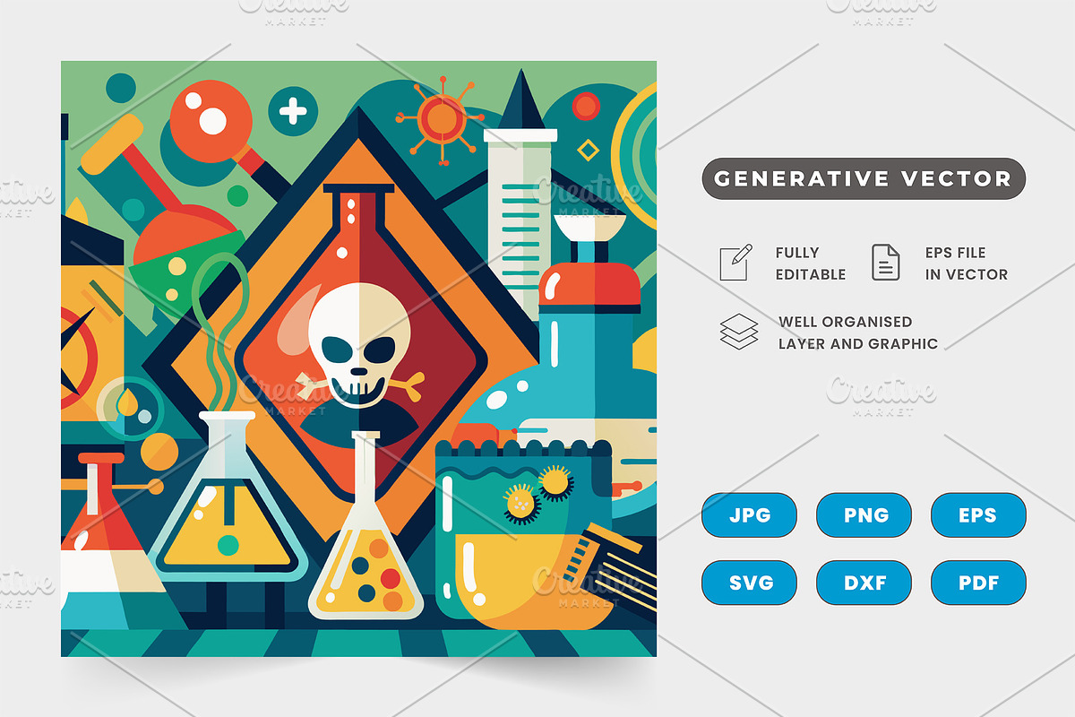 Capture the abstract beauty of lab s, a Graphic by SaroStock