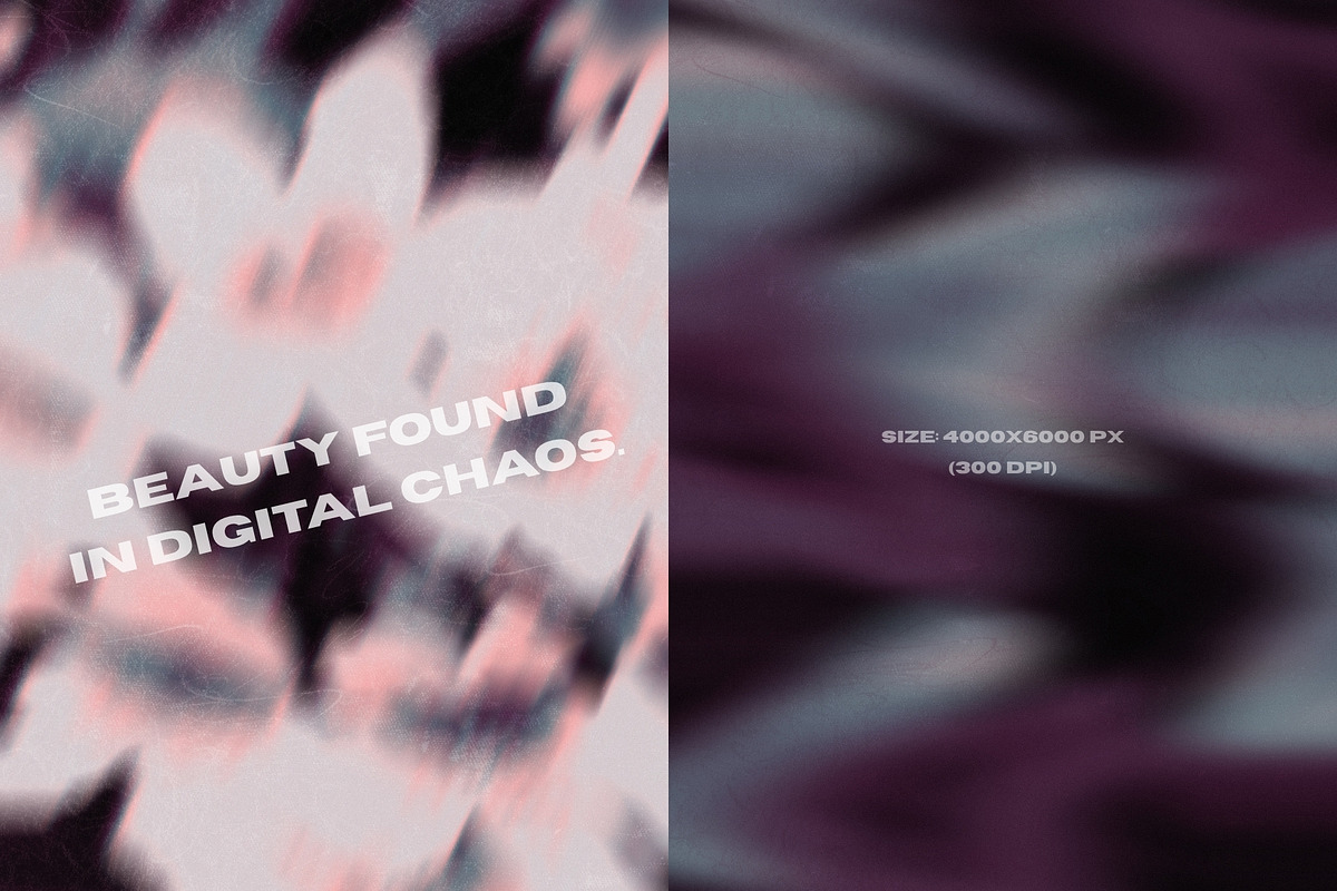 Moody Dark Glitch & Blur Backgrounds, a Background Graphic by PaperJamLab (Photo 3 of 12)