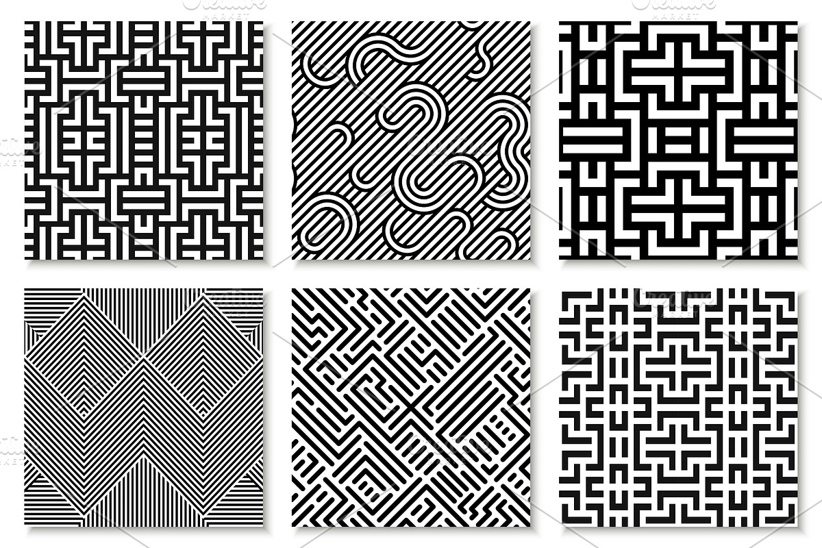 Seamless striped geometric patterns, a Pattern Graphic by ExpressShop (Photo 8 of 9)