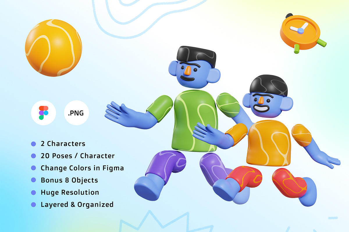 MABRO - 3D Characters, a Characters & Person 3D Model by Rakata Studio (Photo 2 of 8)