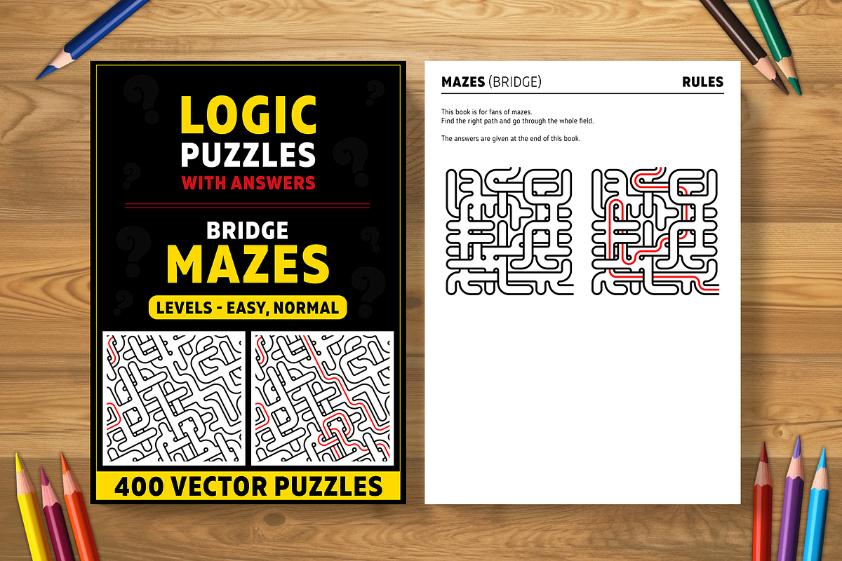 Bridge Mazes - 2 books (2025), an Illustration by Cruiz Studio (Photo 1 of 2)