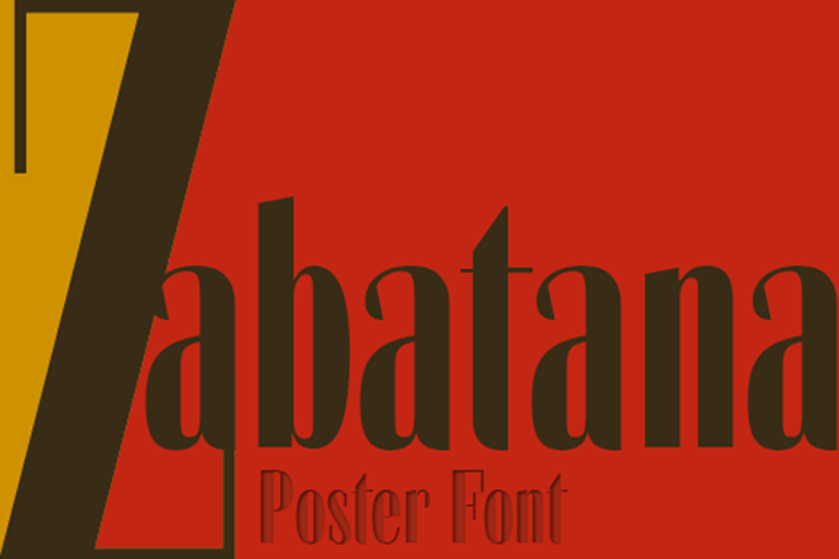 Zabatana poster