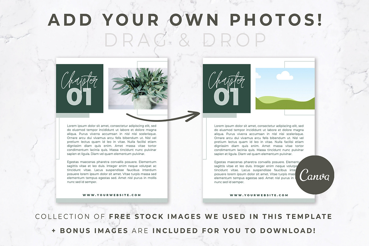 eBook Template for Canva | Green, a Magazine Template by Thirty One Palms Studio (Photo 5 of 11)