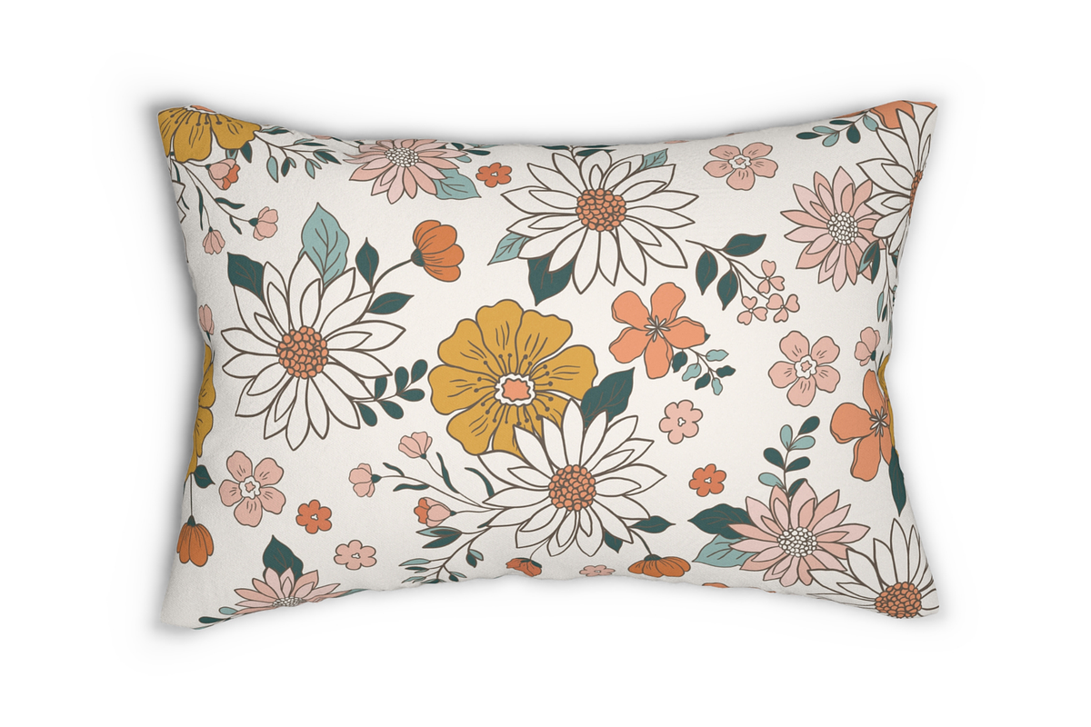 Retro Flowers Pattern Wallpaper, a Pattern Graphic by KA7-Designs (Photo 4 of 7)