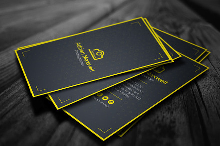 Photographer Business Card, a Business Card Template by theresumepark
