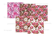 Pink Steampunk Valentine's Day Paper, a Pattern Graphic by GlamArtZhanna (Thumbnail 4 of 4)