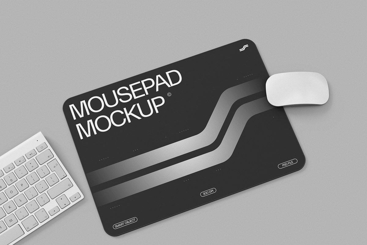 Black Mousepad Mockup, a Merchandise Mockup by Brand Earth (Photo 2 of 4)