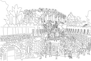 Gaudi's Park Guell Barcelona Spain