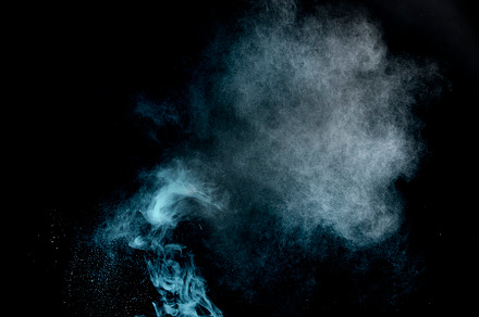 Smoke on black background