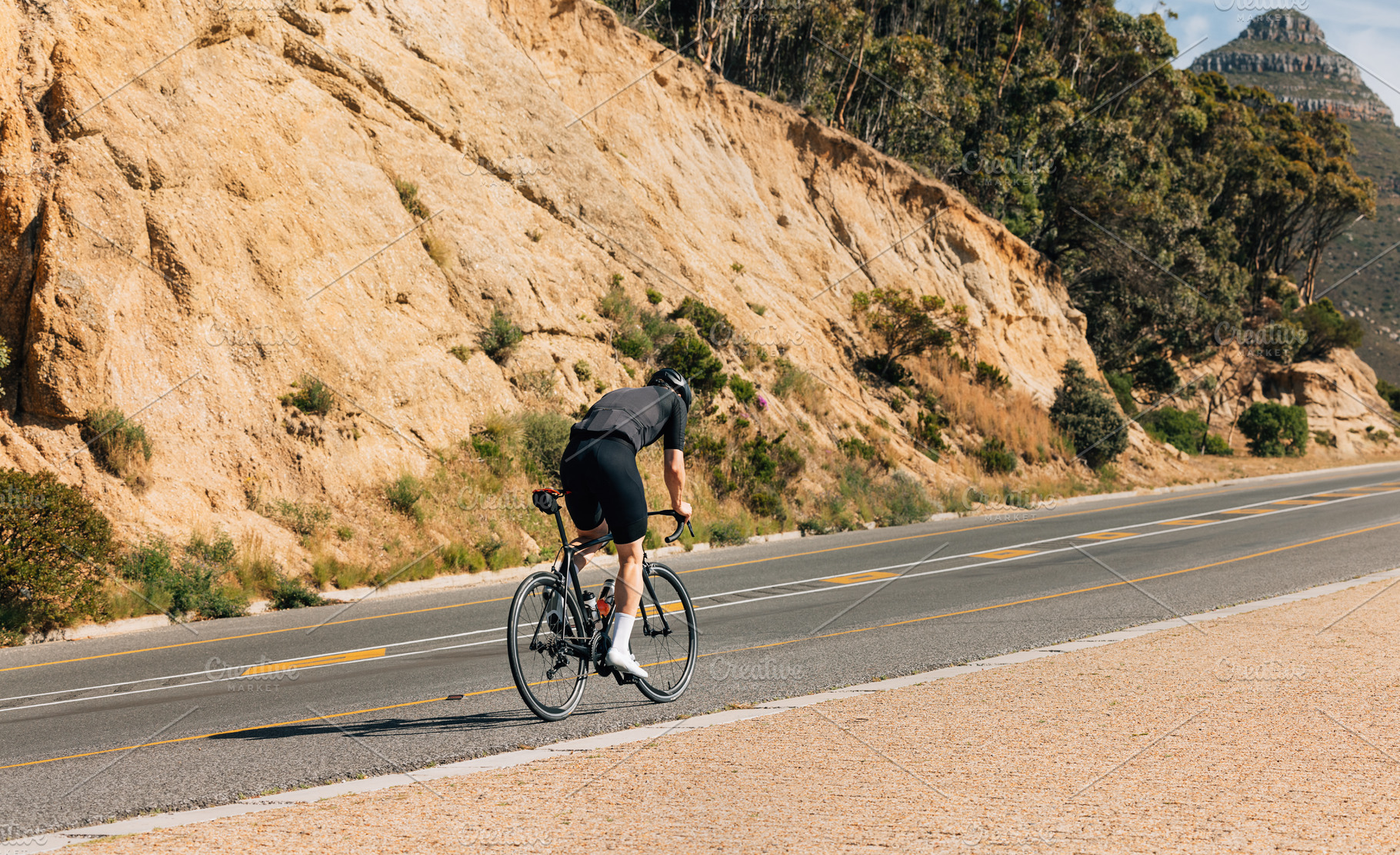 Cyclist on a bike, a Sports & Recreation Photo by Artem Varnitsin