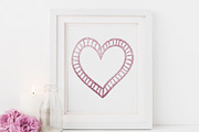 Pink Glitter Heart Clip Art, a Graphic by ConfettiBears (Thumbnail 4 of 5)