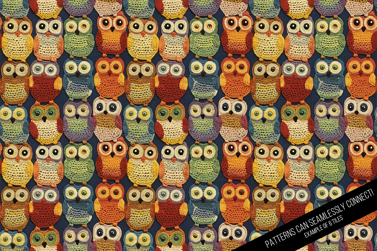 70s Crochet Seamless Digital Paper, a Pattern Graphic by Chromolume Studio (Photo 9 of 15)