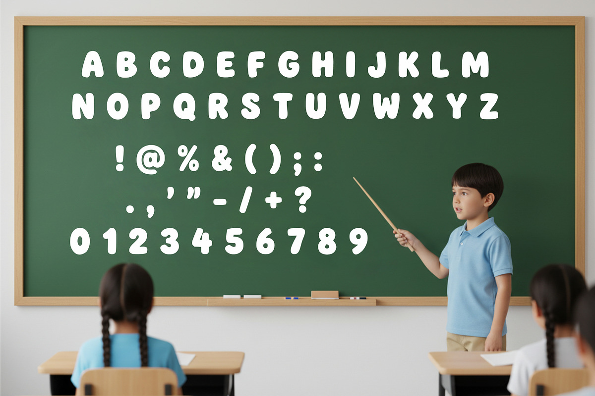 Quirky Letter – Playful Font, a Sans Serif Font by Limited.studio (Photo 7 of 7)