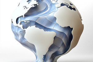 Abstract Globe Sculpture Modern Art, an Abstract Photo by Pixeness Studio