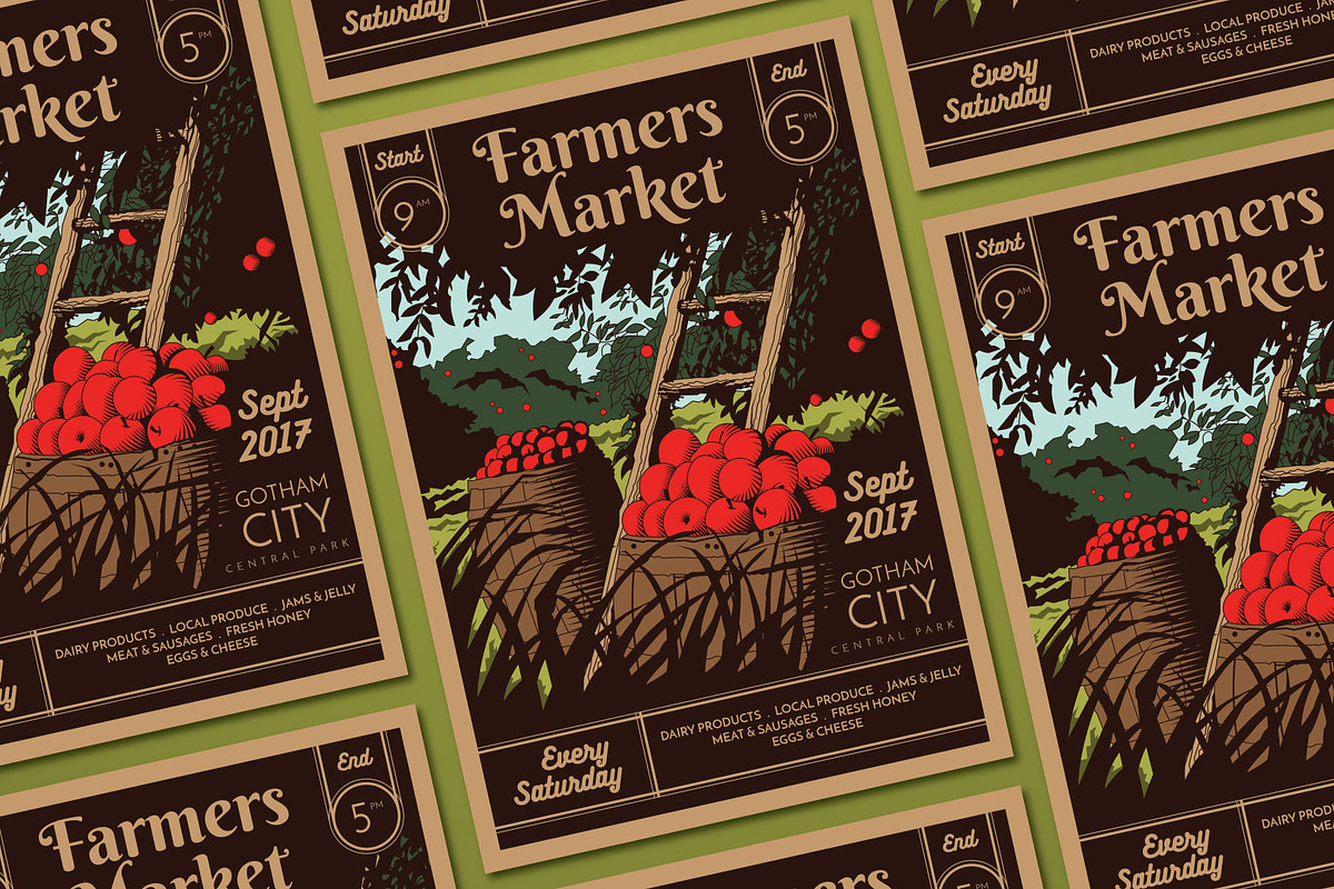 Farmers Market Flyer, a Flyer Template by ashenterprise (Photo 3 of 3)