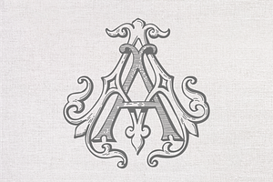 AA vintage monogram