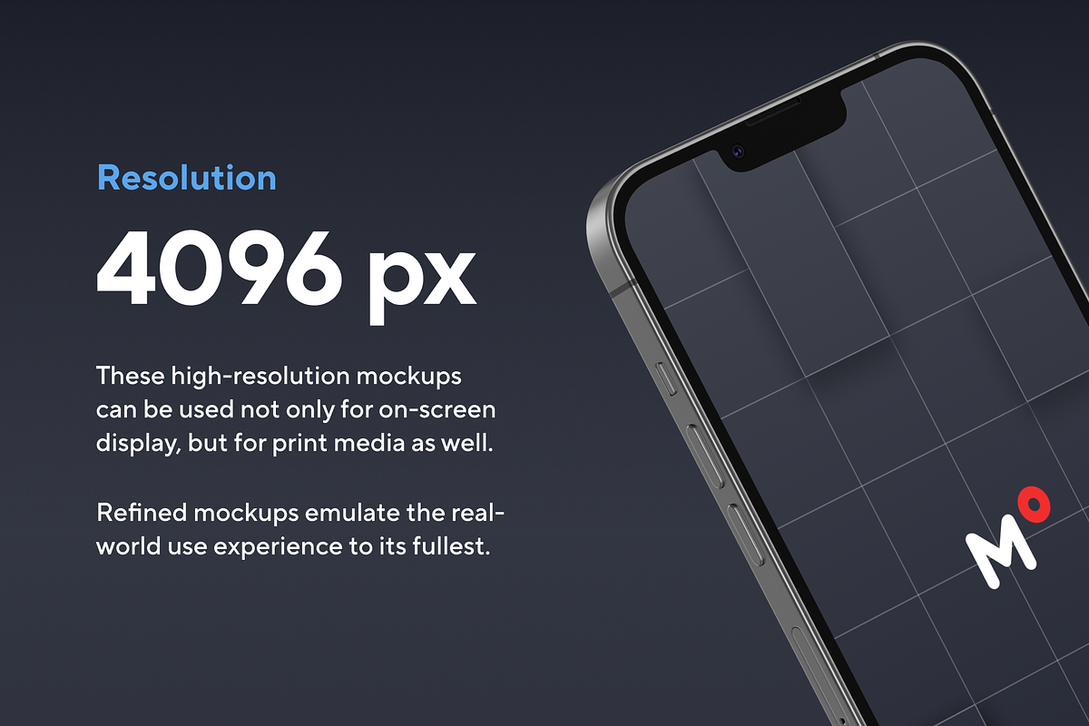 iPhone 13 Pro Max Mockups, an iPhone Mockup by 360 Mockups (Photo 2 of 8)