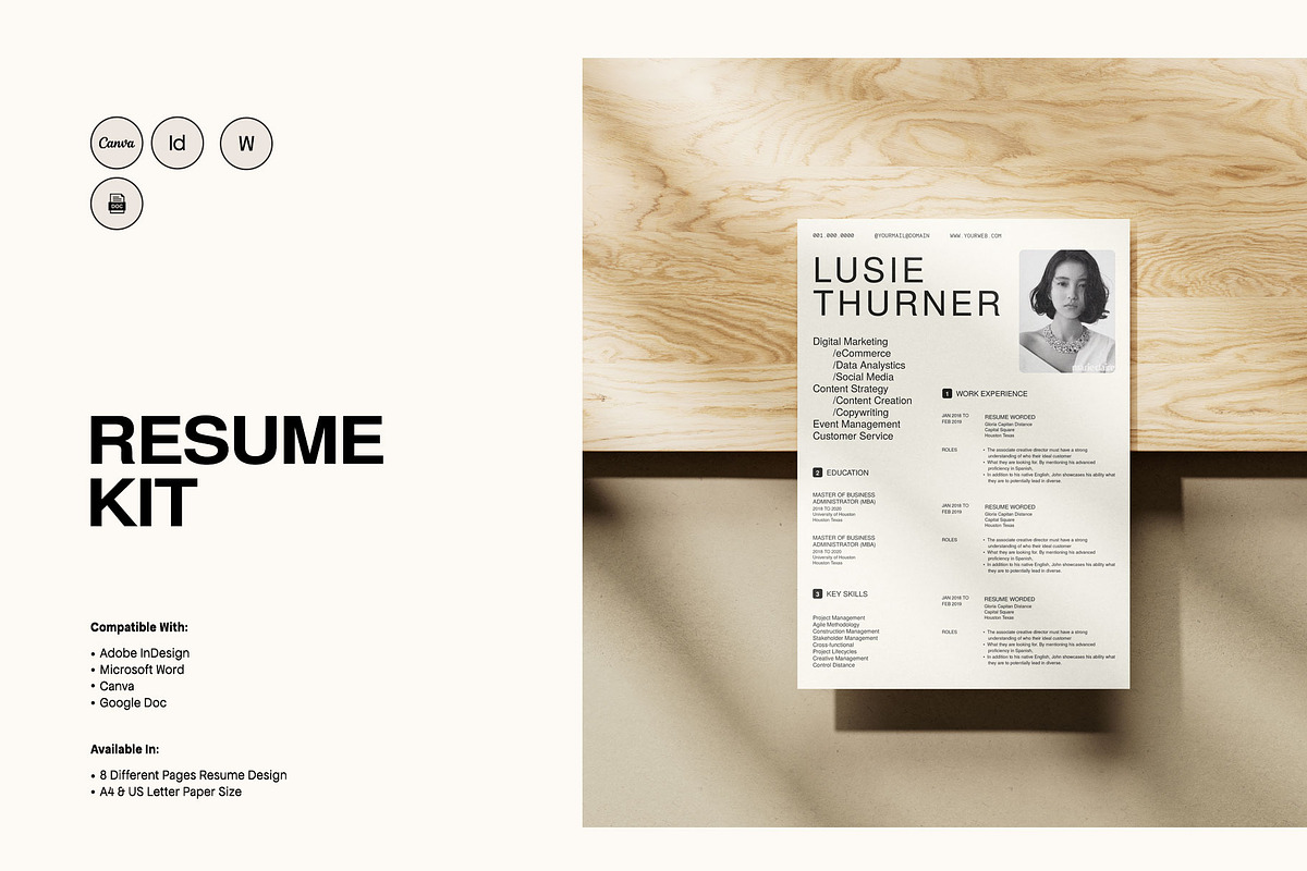 Resume Kit, a Resume Template by UX-group (Photo 3 of 9)