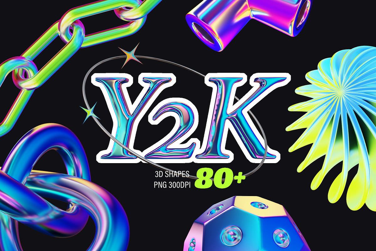 Y2K 3D Aesthetic Shapes Collection, a Graphic by LarysaZabrotskaya (Photo 12 of 12)