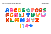 Playful Patterned Alphabet & Numbers, an Object Graphic by Studio Mei Design (Thumbnail 2 of 4)
