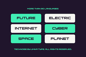 Technoise Display Font