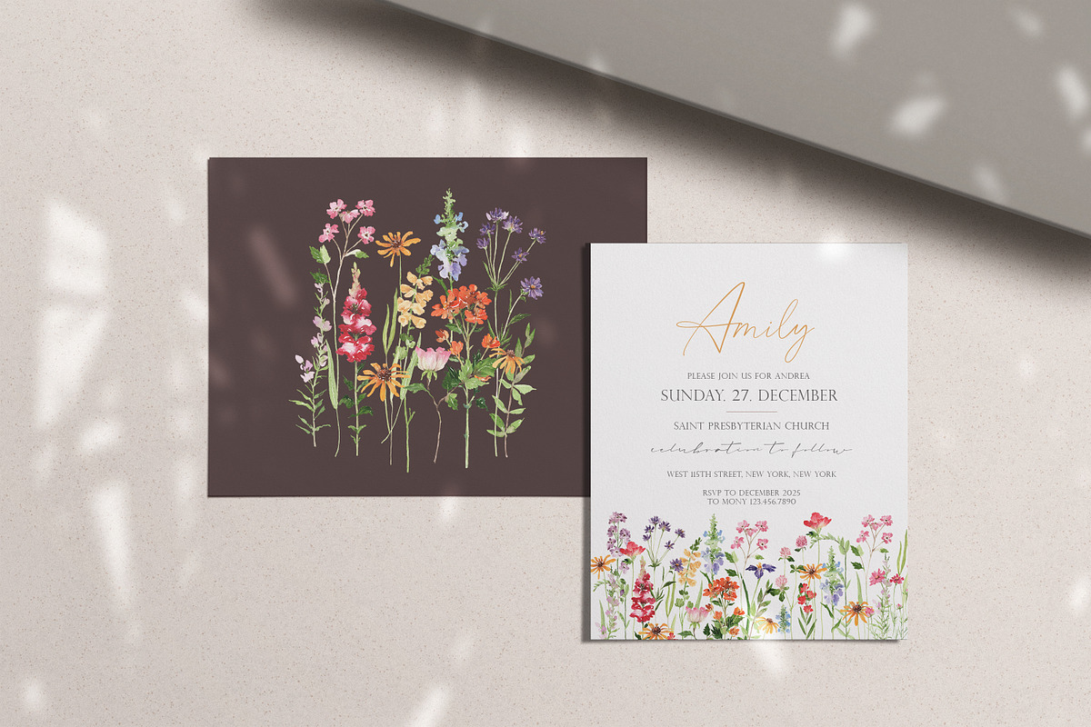 Dreaming Watercolor WILDFLOWER, a Decorative Illustration by Beigetime (Photo 6 of 14)