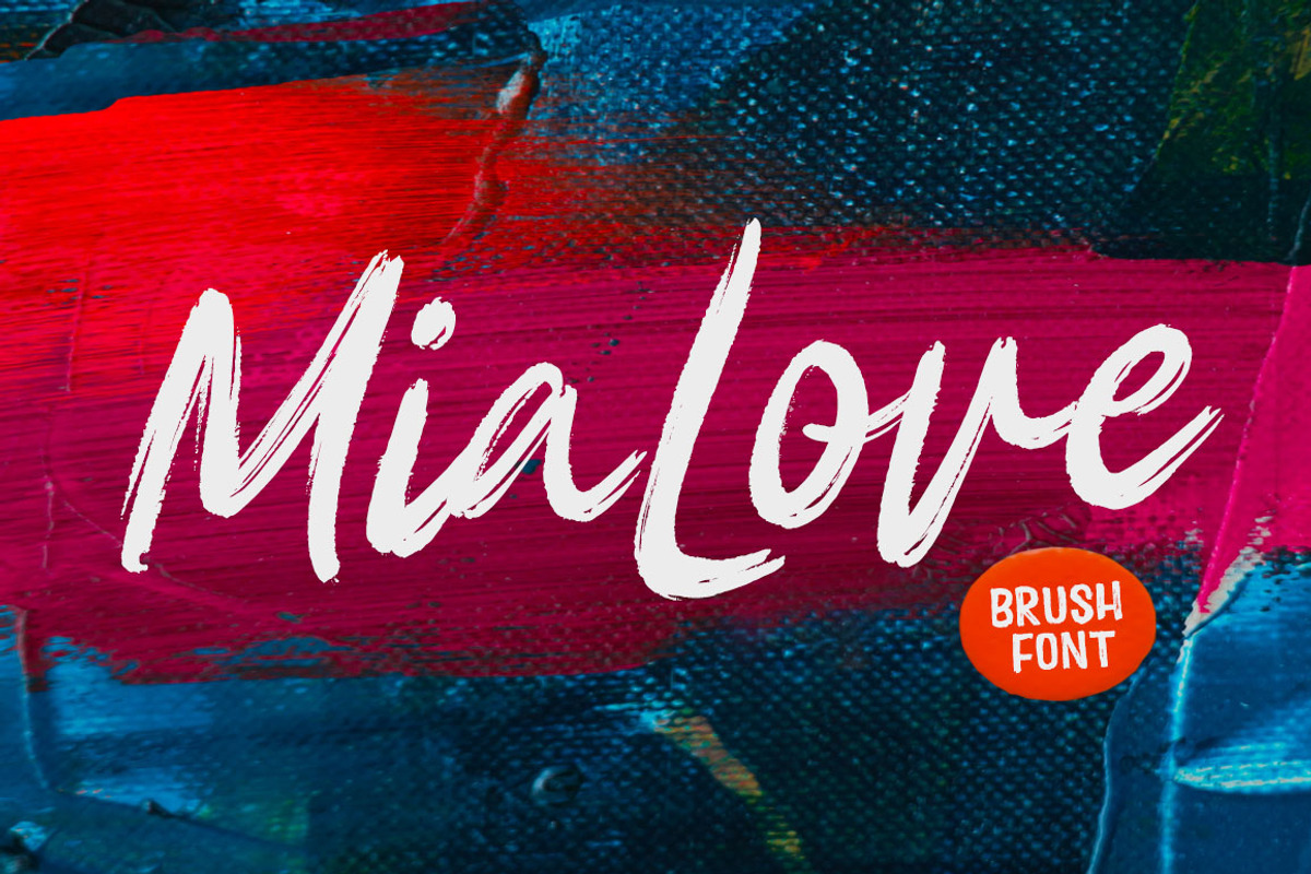 Mia Love Brush Font
