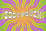 EggyPsych - a funky font, a Sans Serif Font by Brainware Graphic (Thumbnail 1 of 8)