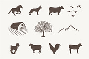 12 Countryside, farm barn, animals, an Animal Illustration by Bloom21Art (Thumbnail 2 of 5)