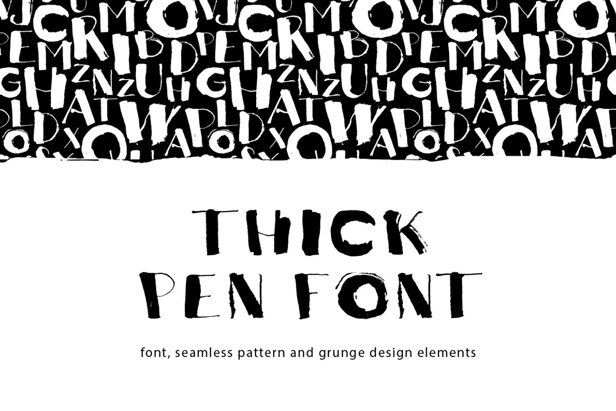 Thick Pen Font