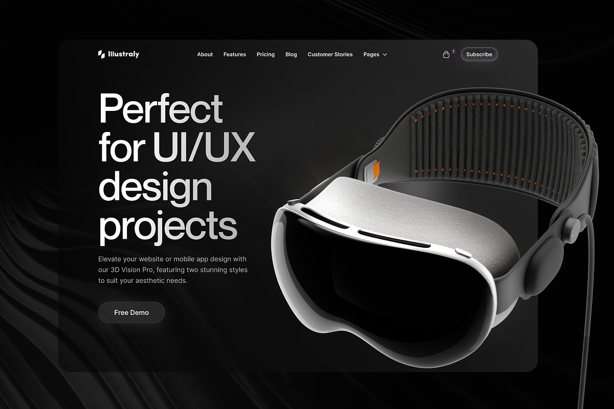 Apple 3D Vision Pro, an Object 3D Model by Illustraly Design (Photo 4 of 8)
