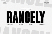 Rangely - Modern Bold Sans