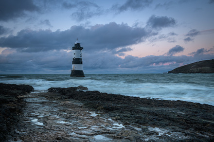 Penmon Lighthouse at Sunset, a Nature Photo by Margaret Clavell