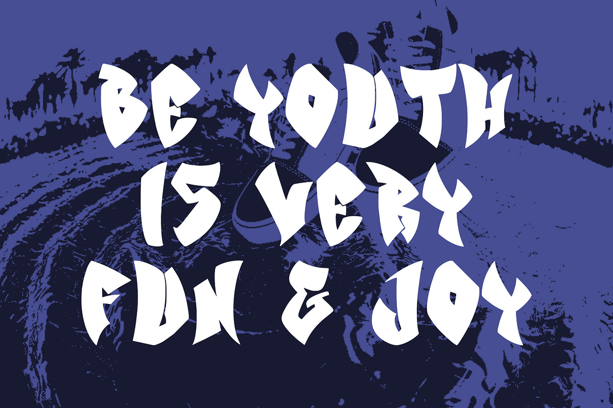 Lubaz Vamid Graffiti Display Font, a Handwritten Font by Maulana Creative (Photo 6 of 7)