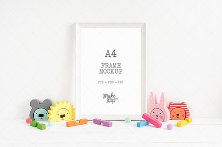 Nursery A4 Frame Mockup