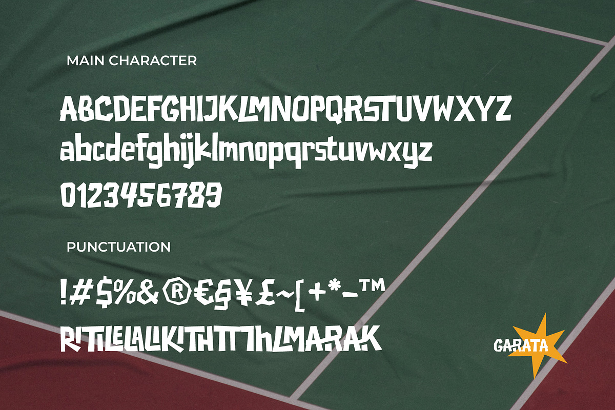 Garata – Dynamic Sport Display Font, a Sans Serif Font by Lettermine (Photo 8 of 10)
