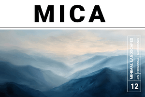 Mica Collection · Minimal Landscapes, a Decorative Illustration by milatovar