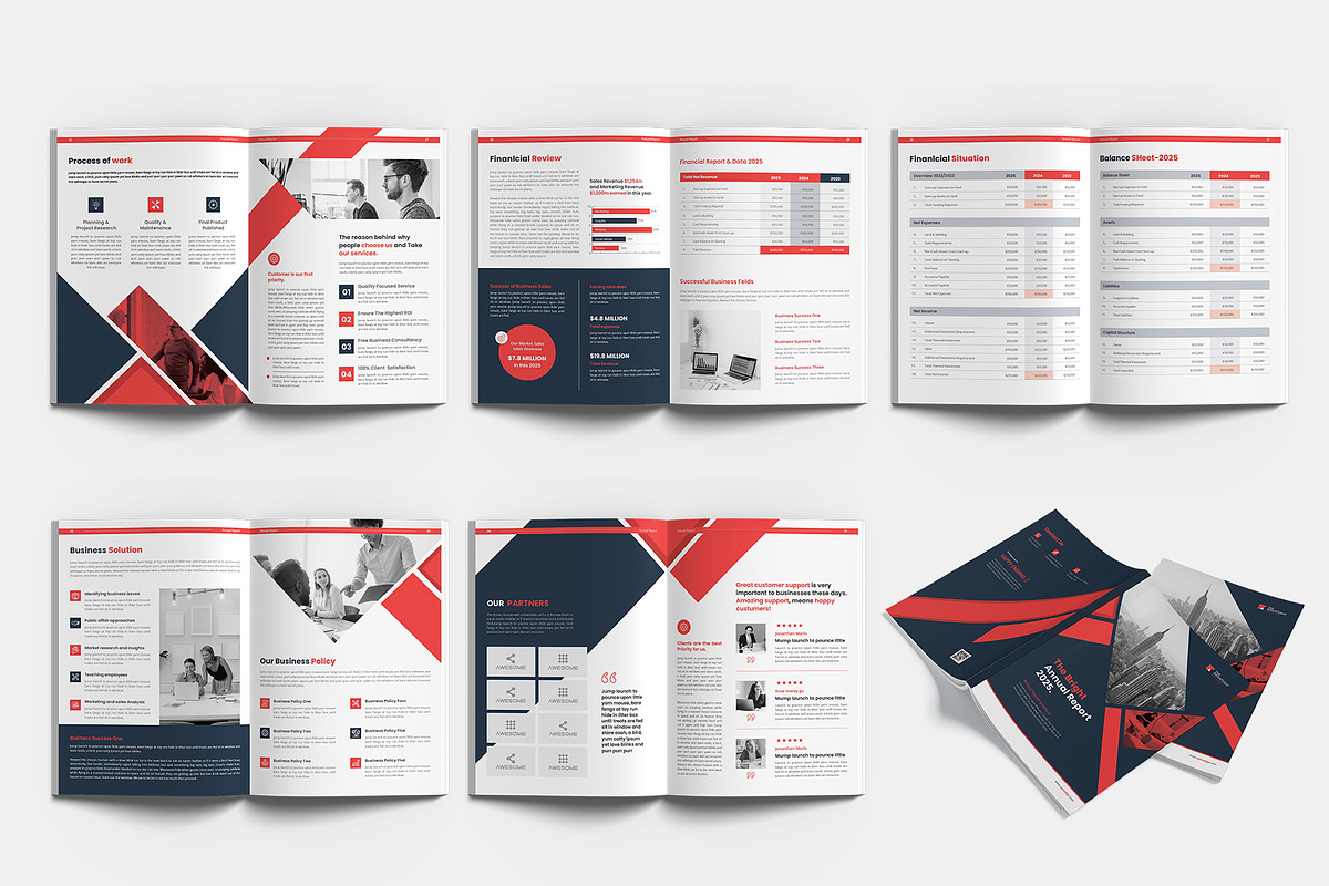 36-page Annual Report Brochure Word, a Magazine Template by TheBrightGrap (Photo 5 of 6)