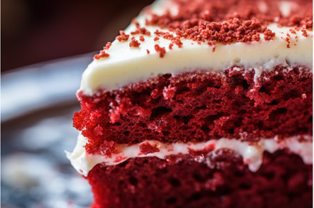 Rich Cake red velvet. Generate Ai, a Food & Drink Photo by Ylivdesign
