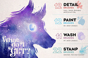 Wicked Watercolour Brushes, a Brush Add-On by Green Room Media (Thumbnail 3 of 23)