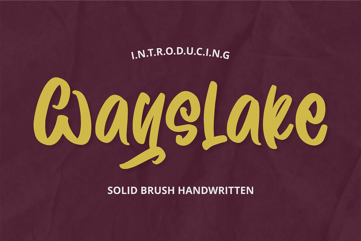 Wayslake, a Script Font by Mabhal Studio (Photo 1 of 6)