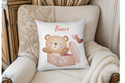 Watercolor Valentine Bear Clipart, an Illustration by MockupWizard (Thumbnail 5 of 5)