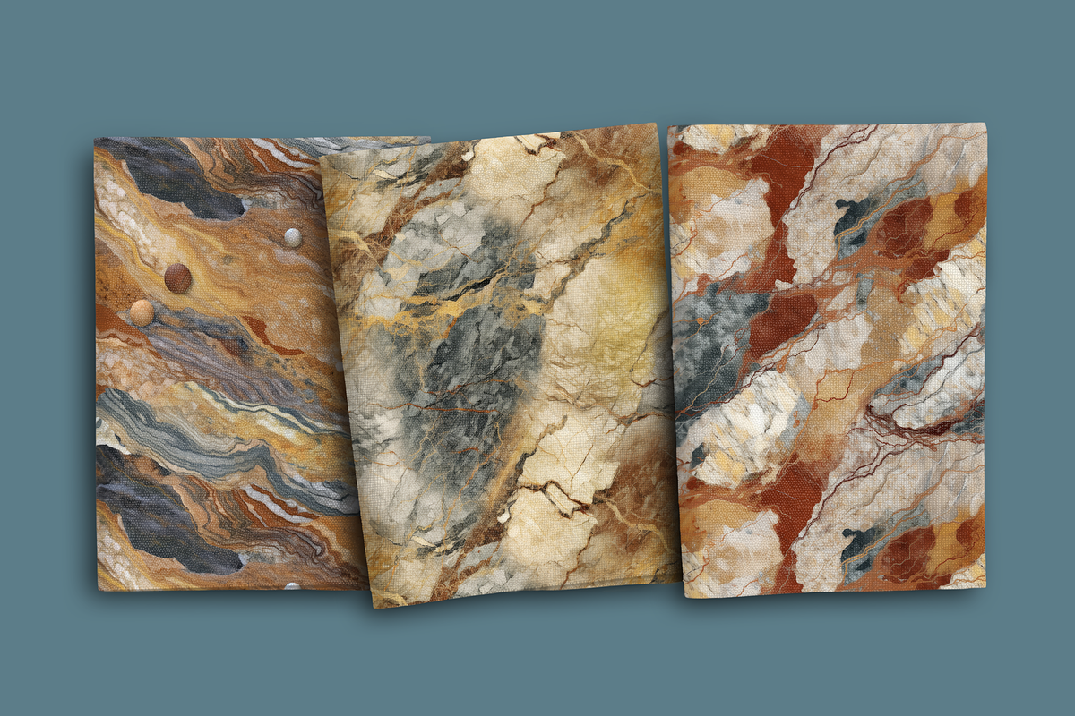 Earthly Marbles Seamless Patterns