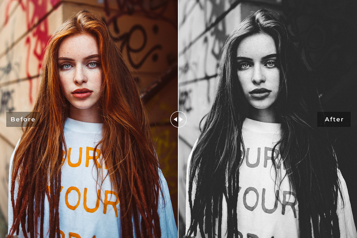 Monochrome Lightroom Presets Pack preview 7