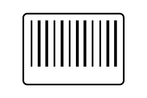 Barcode icon, an Icon by Sumberpangan