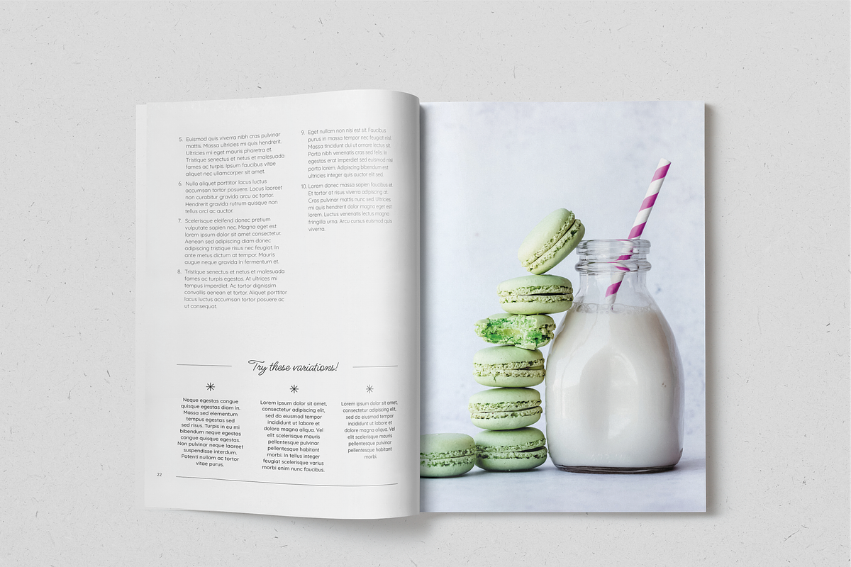 Modern Baking Recipe Book, a Magazine Template by SonaGeciova (Photo 12 of 18)