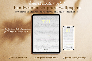 Handwritten Scripture Wallpaper