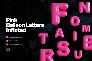 Pink Balloon Letters Inflate